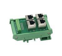JSGHGDF Eficiente adaptador de bloque RJ45 8P8C hembra a terminales para cableado organizado en espacios reducidos, adaptador Ethernet de velocidad rápida