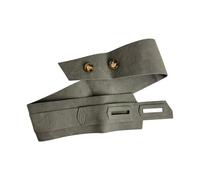 JSGHGDF Elegante cinturón ancho marrón gris suave de piel sintética para cualquier atuendo, banda ancha ajustable para mujer, gris, Talla única