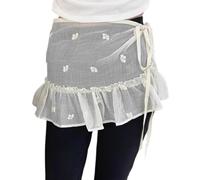 JSGHGDF Elegante cinturón de encaje ajustable, extensor de falda para mujer, atuendo de noche, realce de cintura ajustable