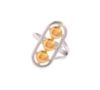 JSGHGDF Elegantes anillos ajustables abiertos con cuentas coloridas para mujer, joyería de moda, accesorios de moda, anillos de panel de color de moda, One Size, como se describe, como se describe
