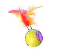 JSGHGDF Esfera de juguete inteligente con forma de gato automático que destaca la tecnología de movimiento participativo y cesa para el entretenimiento de leopardina para gatos móviles