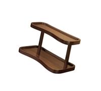 JSGHGDF Estante organizador de mesa de madera de 2 capas para escritorio, S