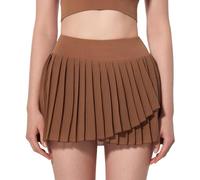 JSGHGDF Falda de entrenamiento con pantalones cortos integrados, transpirable, de secado rápido, para correr, pilates, baile y gimnasio, vestido de tenis transpirable