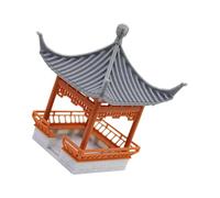 JSGHGDF Figura de modelo de pabellón en miniatura, edificio antiguo para proyectos de manualidades, arquitectura china, paisaje y decoración del hogar, pieza de exhibición cultural