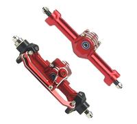 JSGHGDF Juego de ejes delanteros y traseros de aluminio más anchos + diseño de 4 mm y peso para un mejor manejo en terrenos todoterreno, ejes delanteros y traseros con control remoto