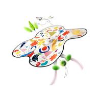 JSGHGDF Juguete de cubierta de promoción de ejercicio para gatos para jugar en interiores con tela Oxford, juguete de actividades de diseño plegable