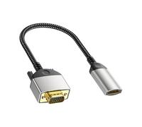 JSGHGDF La conexión multimedia clara a la cadena de tornillo VGA ofrece una conversión de video de 1080p 720P entre dispositivos modernos y monitores tradicionales. Conexión multimedia transparente