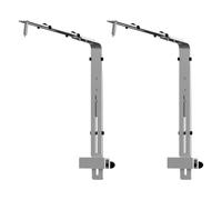 JSGHGDF Lámpara Marinepark de mezcla fina de aluminio de 2,8 mm, acabado plateado, altura modificable, asistencia de iluminación para cisterna de peces con soporte de luz estándar modificable