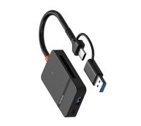 JSGHGDF Lector Tarjetas USB C Velocidad Rápida para Tarjetas Memoria MS TF Adaptadores OTGS para Dispositivos Múltiples Lector Tarjetas USB C Y USB A
