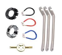 JSGHGDF Llave para radios de Bicicletas, Tensor de pezones, Herramienta de Ajuste de radios de Bicicleta portátil, palancas de neumáticos, Herramienta de Bolsillo para Ciclismo, Ajuste portátil de