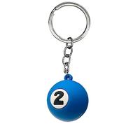 JSGHGDF Llavero creativo de simulación de billar con colgante n.º 1 a n.º 9, bolsa de billar, llavero, adorno de periféricos deportivos, regalo, 2, As detailed description