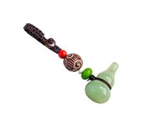 JSGHGDF Llavero único con colgante de calabaza Feng Shui tejido a mano con piedras preciosas naturales para suerte y mochila, adorno colgante, Aventurina, Talla única