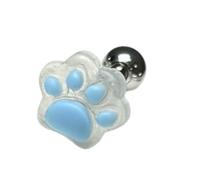 JSGHGDF Lovely Cats Paw Dog - Piercing para lengua de perro, acero de grado aeroespacial, joyería corporal, multicolor, ligero, accesorio de moda, diseño único, pinchos de lengua de animales, 12mm