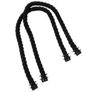 JSGHGDF Manija de cuerda de repuesto con inserto de lona para bolsos, bolsas de playa, bolsas de lona, asas de bolso, correas de repuesto, Black