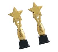 JSGHGDF Media Trofeos grandes de estrellas de color dorado, premio ligero para ganadores de deportes de equipo, medallas doradas ligeras a granel para competiciones deportivas