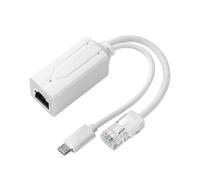 JSGHGDF Módulo divisor POE de 24 V a 5 V para cámaras CCTV, puntos de acceso, conversión segura de voltajes, carcasa ABS, divisor POEs para