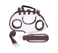 JSGHGDF Paquete de viaje para perros con múltiples métodos de transporte, clip de seguridad para espacio ventilado, razas pequeñas, color blanco, paquete de viaje denso para perros