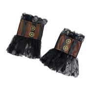 JSGHGDF Pulsera de red con cubierta de mezcla, excelente para disfraces y fiestas de disfraces, cadena de manga de red oscura, Negro, Talla única