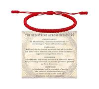 JSGHGDF Pulsera minimalista de cordón rojo, diseño trenzado, unisex, accesorio de moda para todas las oportunidades, trenzado manual, One Size, como se describe