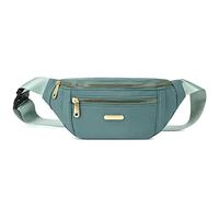 JSGHGDF Riñonera cruzada para mujer, bolsa de nailon, cinturón y dinero, Green, M, Mochila para bicicleta