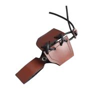 JSGHGDF Riñonera de cuero para hombres y mujeres, soporte medieval, cinturón medieval, soporte para tazas, accesorio para vasos, marrón oscuro