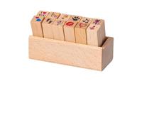 JSGHGDF Sellos de madera para diario con soporte, historia de amor
