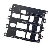 JSGHGDF SFF8643 - Placa posterior de disco duro de 4 ranuras con condensadores de tantalio completos y gran disipación de calor hueco para fuente de alimentación estable condensadores de tantalio