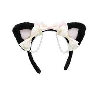 JSGHGDF Simple Sweet Accesorios para el cabello para mujeres y estudiantes, diadema para lavar la cara para orejas, diademas con decoración de perlas