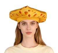 JSGHGDF Sombrero de queso, divertidos sombreros locos locos y tontos divertidos accesorios de disfraz de Halloween, sombreros de fiesta para adultos y niños, queso divertido