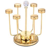 JSGHGDF Soporte de exhibición antivuelco, soporte para tazas, secadora, joyería, ahorro de espacio, decoración del hogar, organizadores de tazas de acero inoxidable, talla única, como se describe