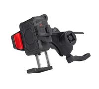JSGHGDF Soporte giratorio para manubrio de motocicleta y retrovisor, soporte giratorio de 15 W y USB C de 33 W, soporte de carga rápida, abrazadera de teléfono de navegación