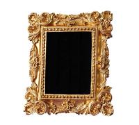 JSGHGDF Soporte para anillos de tipo antiguo con base de franela suave, compacto para exhibición de joyas y regalo de marco de fotos, plato de anillos