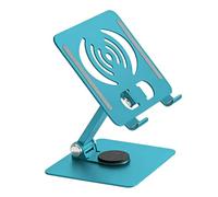 JSGHGDF Soporte para tablet con base giratoria de 360 grados, soporte plegable para escritorio, ergonómico, portátil, plegable, soporte de refrigeración de metal