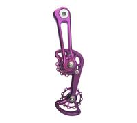 JSGHGDF Tensor de cadena para bicicleta de una sola velocidad, guía de doble resorte, aleación de aluminio, fácil de usar, convertidor de ajuste de velocidad única