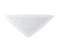 JSGHGDF Velo triangular de encaje blanco para temas de boda, par de varios estilos de vestido, desde simple a extravagante ligero velo bandana, blanco, Talla única