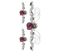 JSHEN 7 Hojas Tatuajes Temporales Gato Rosa 9x19cm Tatuajes Adhesivos Mujeres/Hombres, Cuello/Brazo/Piernas Trasero Tatuaje Temporal, Niños Niñas Realista Kit Tatuajes Falsos