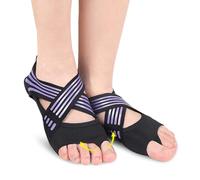 JSHshield Calcetines de yoga para mujeres, calcetines de ballet recortados, calcetines de agarre antideslizante sin dedos, ideales para pilates, danza, barra pura, ballet, entrenamiento descalzo