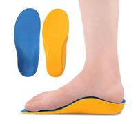 JSHshield Kids Inserts Plantillas Ortopédicas para Zapatos de Soporte de Arco Plantillas de Amortiguación de PU para Niños para Pies Planos Fascitis Plantar Pies Alivio del Dolor en El Talón