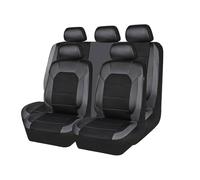 JsjjQf 9 Piezas Coche Juegos de Cubreasientos para Kia K2/Rio (Typ UB) 3. Generation 2011 2012 2013 2014 2015 2016,Funda Asiento CojíN Protectores Cómodo Transpirable Interior Accesorios,Grey