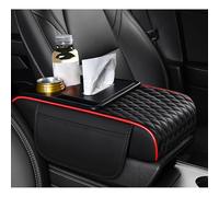 JsjjQf Cojín de Reposabrazos de Coche para BMW X2 X2M F39 18i 18d 20i 20d M35i 25d 25e,Funda para Reposabrazos de Consola Central Consola Central Apoyabrazos Protección,Black+Red Side