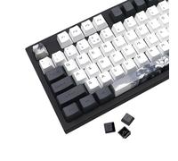 JSJTKeys Ink Lotus Keycaps - Teclas PBT, 148 teclas, perfil OEM, teclas Custome con extractor de teclas para 61/68/84/87/96/108 Cherry MX Switch UK Layout Mechanical Keyboards