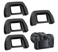 JSKWIKE 4 Pcs Visor del Ocular del Ocular Compatible con Nikon DK-21 D7000 D750 D610 D600 D300 D200 D100 D90 D80 D70 D70s
