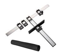 Jsleid - Plantilla De Perforación, Localizador De Punzón, Para Cajones De Cocina Y Puertas (Negro)