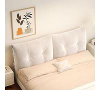 JSLJDM Cabecero tamaño Queen,Sábana Ajustable extraíble con Bolsillos Laterales de Almacenamiento, cojín de Apoyo Lumbar,Usar con cabecero Colorful Black - Cat'S Paw Leather 180x60x12cm