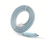 JSM FITNESS Cable de Consola USB-C a RJ45 con Chipset FTDI - 1,8 m Thunderbolt Console Cable Compatible con Cisco, HP, Fortigate, Routers y Switches - Funciona con MacBook, Linux y Windows