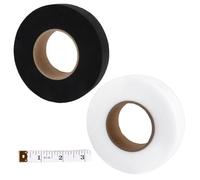JSMTKJ 2 Pcs Cinta Dobladillo Termoadhesiva para Pegar Bajos de Ropa, Cortinas y Pantalones Sin coser | Hilo Termoadhesivo de 64 Metros Largo y 40 mm Ancho para Ropa