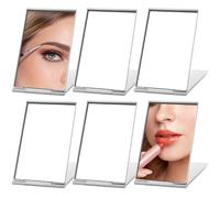 JSMTKJ 6 Piezas Espejo de Bolsillo, Espejo Plegable Cosmético, Espejo Cosmético para Viajes, Oficina, Camping y Maquillaje