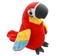 JSMTKJ Perroquet Parlant en Peluche Mignon Jouet en Peluche Electrique Peut Jouer chansons Répétez CE Que Vous Dites Poupée Enregistrement Interactive Cadeau pour Enfants et Bébés.