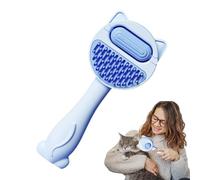 Jsnwernb Cepillo de aseo para gatos - Herramienta de masaje suave con depósito de agua | Peine húmedo para gatos - para la familia, amigos, perros, gatos de tamaño pequeño a mediano, limpieza interior