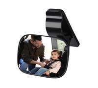 Jsnwernb Espejo de coche para niños para retroceso - giratorio 360 grados con curvado | Espejo de asiento de coche con visión clara para niños orientados hacia atrás, para automóviles, SUV